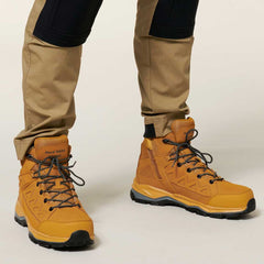 SUPER SALE! Hard Yakka Mens Atomic Hybrid Safety Boot FREE 5 Pack Sock Y60280