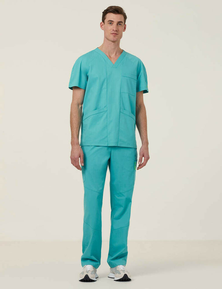 NNT Uniform Mens Next Gen Anti Bacterial Carl Scrub Top V-neck Nurse Work CATRFV