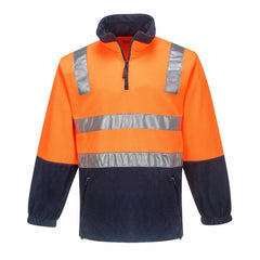 Portwest Mens Hi-Vis Polar Fleece Jumper Taped Static Resistant Work Comfy MF215