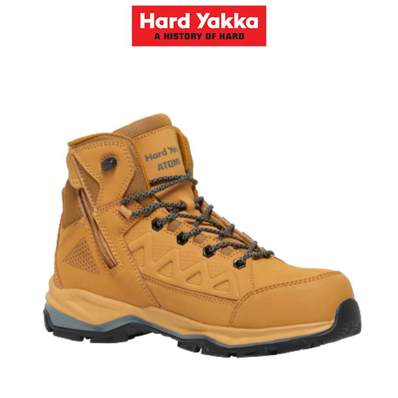 Hard Yakka Mens Atomic Work Hybrid Safety Boots Nano Gravity Carbon Fiber Y60280