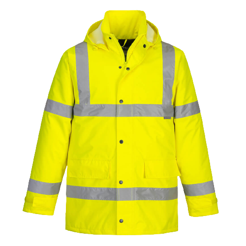 Portwest Hi-Vis Traffic Jacket 2 Tone Reflective Tape Work Safety S460