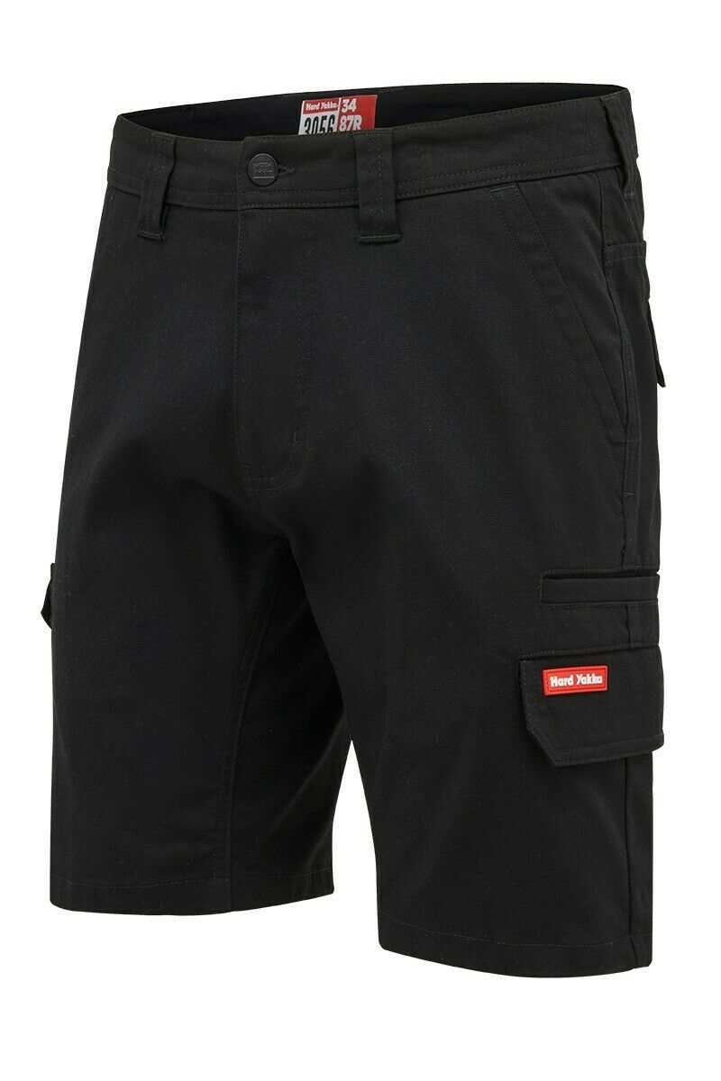 Hard Yakka 3056 Stretch Shorts Cargo Canvas Cotton Tough Work Short Y05411