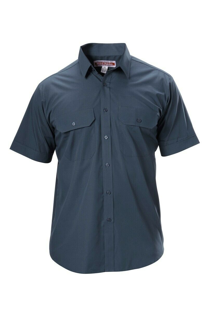 Hard Yakka Permanent Press Shirt Short Sleeve Business Lightweight Y07591