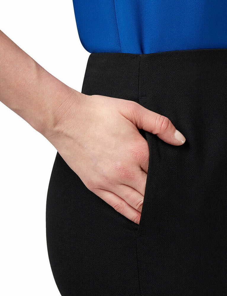 NNT Womens Formal Dobby Stretch Panel Pencil Skirt Fully Lined Business CAT2NF