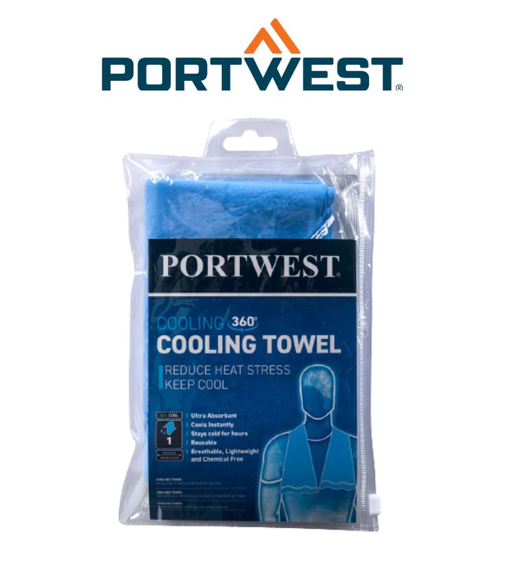 Portwest Cooling Towel Multipurpose Lighweight Comfortable Towel CV06