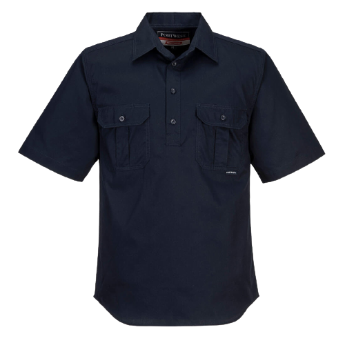 Portwest Adelaide Shirt, Short Sleeve, Light Weight Cotton Polo Shirt MC905