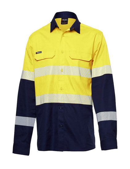 KingGee Mens Workcool Pro Bio Motion Shirt Long Sleeve Work Safety Comfy K54028