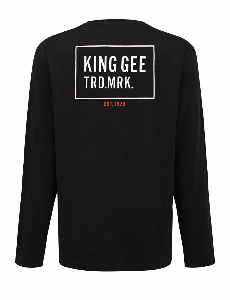 KingGee Long Sleeve T Shirt Cotton Comfort Casual Work Tee Logo K04045