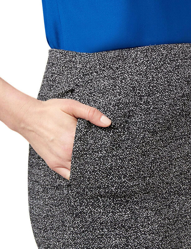 NNT Womens Business Textured Tweet Pencil Skirt Cotton Knee length CAT2NG