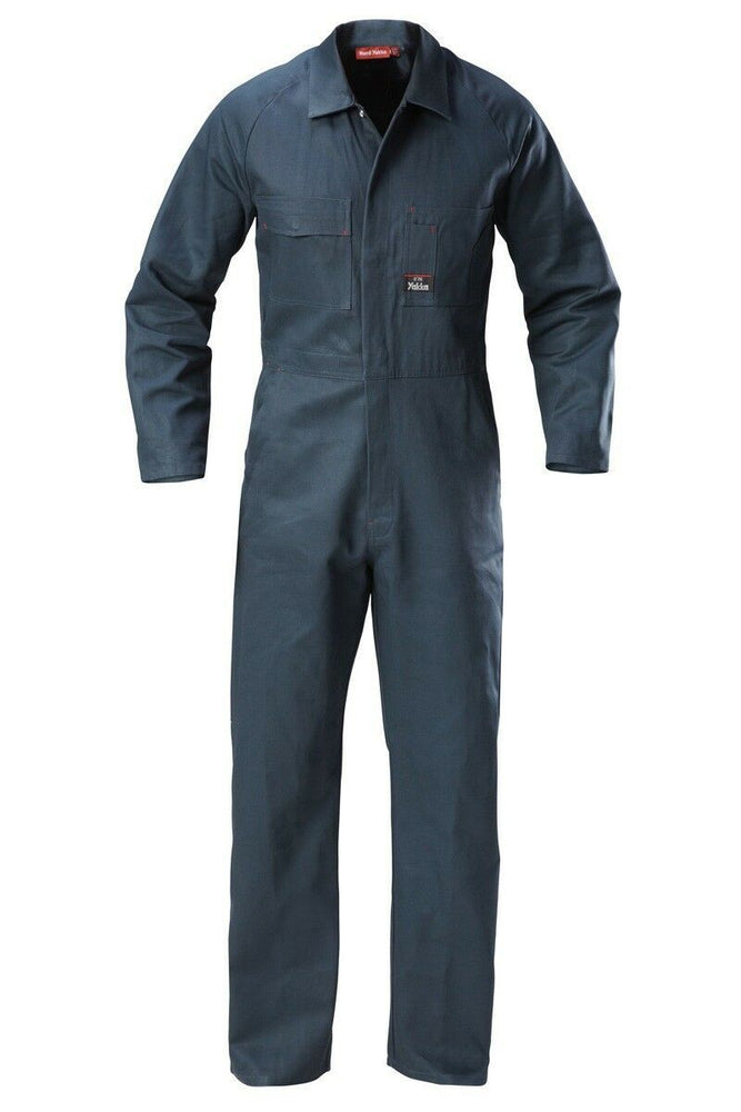 Mens Hard Yakka Mid Weight Coverall Cotton Drill Overall Work Safe Tough Y00010