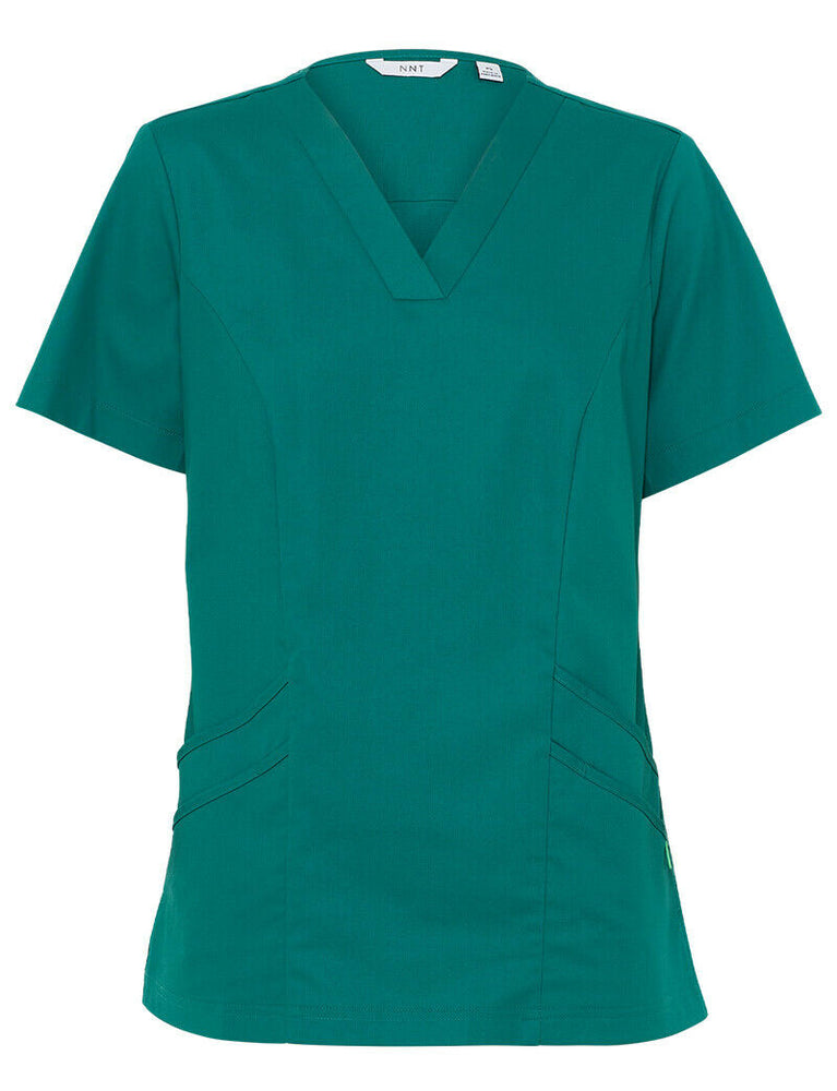 NNT Uniform Womens Next Gen Antibacterial Florence Scrub Top V Neck Nurse CATULM