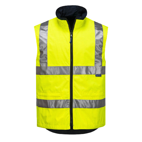 Portwest Antistatic Reversible Vest Reflective Taped Safety Work MA230