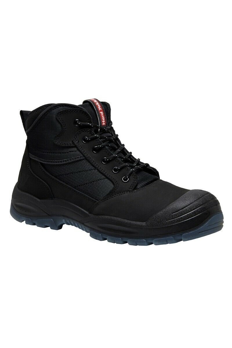 Hard Yakka Nite Vision Work Boots Comfy Leather Workwear Water Resistant Y60235