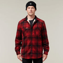 Hard Yakka Mens Legends Sherpa Comfy Fleece Jacket With Free Beanie Work Y06518