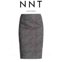 NNT Womens Business Textured Tweet Pencil Skirt Cotton Knee length CAT2NG