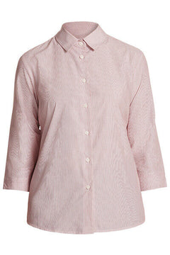 NNT Womens Textured Stripe 3/4 Sleeve Formal Shirt Cotton Blend Business CATU63