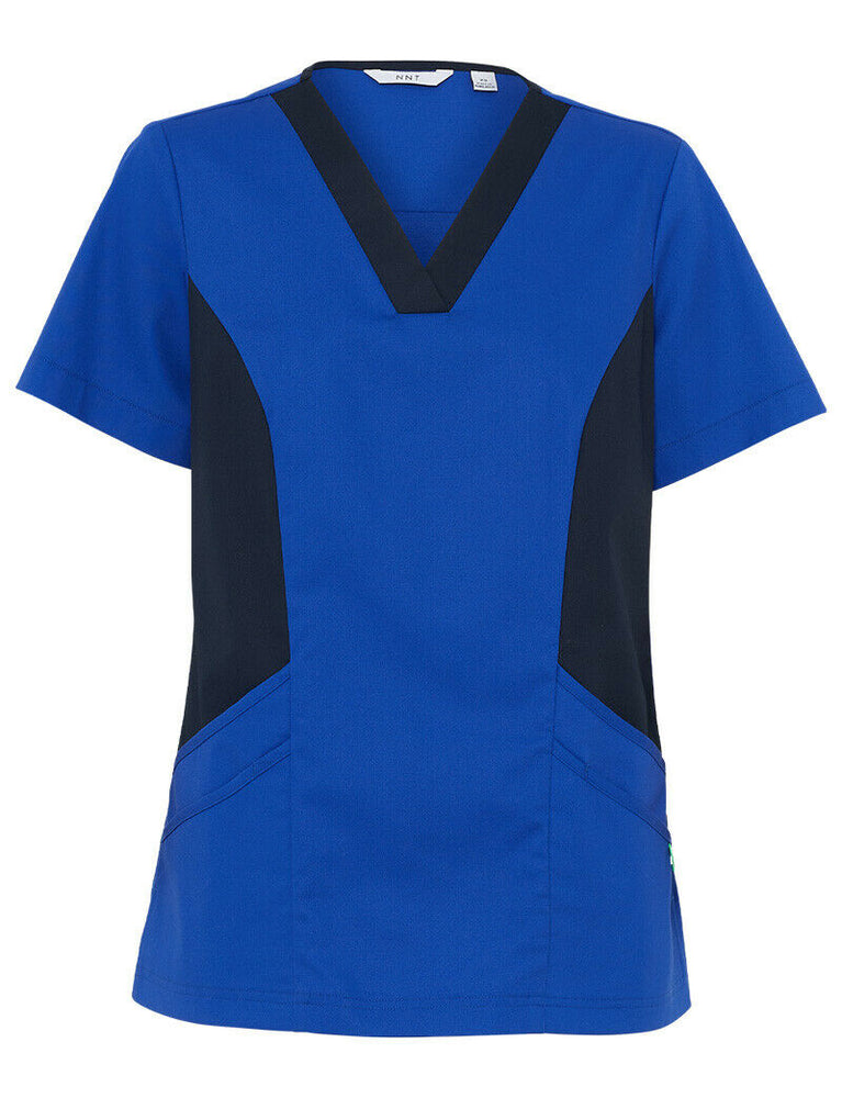 NNT Womens Nightingale V Neck Contrast Scrub Top Nurse Workwear Comfort CATULL