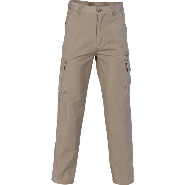 DNC Workwear Mens Island Cotton Duck Weave Cargo Pants Flame Retardant Work 4535