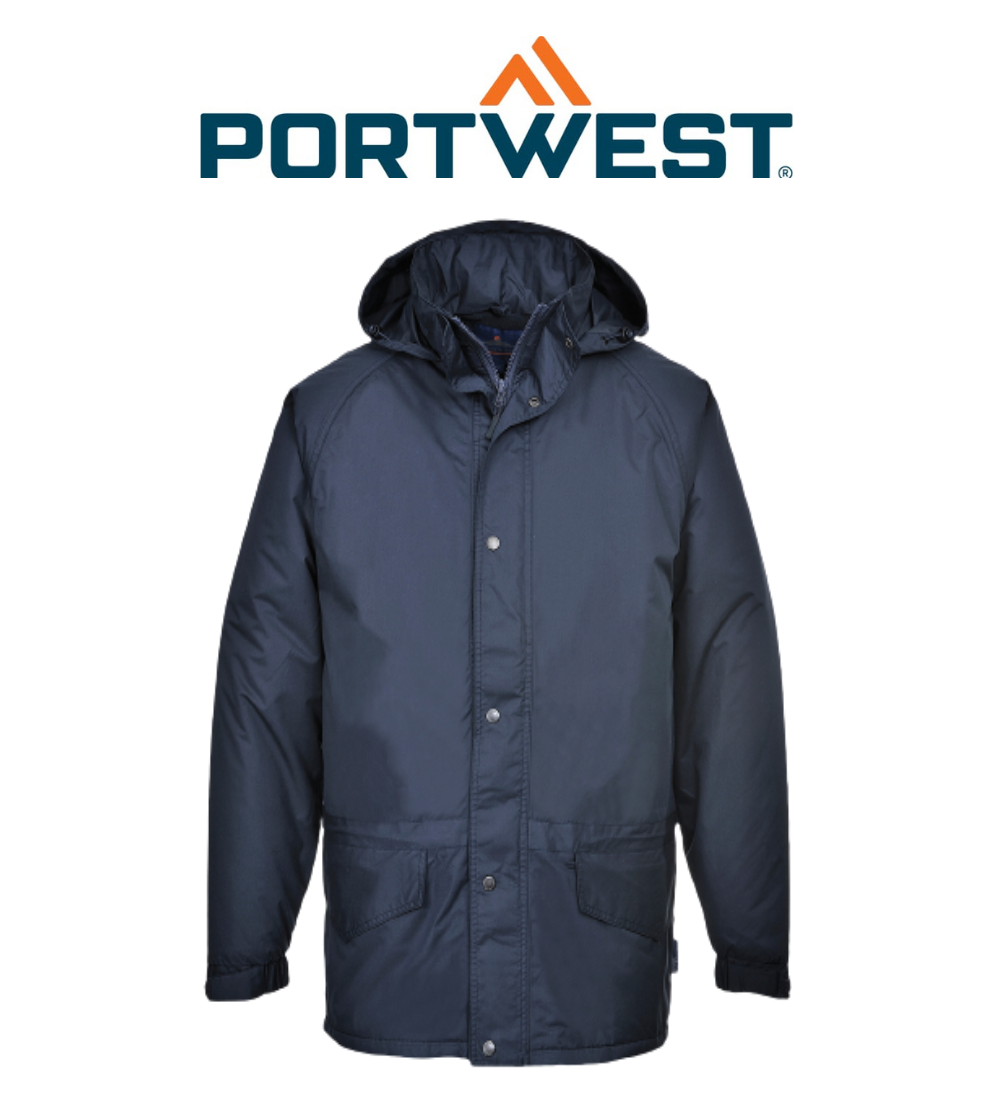 Portwest Mens Arbroath Breathable Fleece Lined Jacket Waterproof Navy Jacket S53