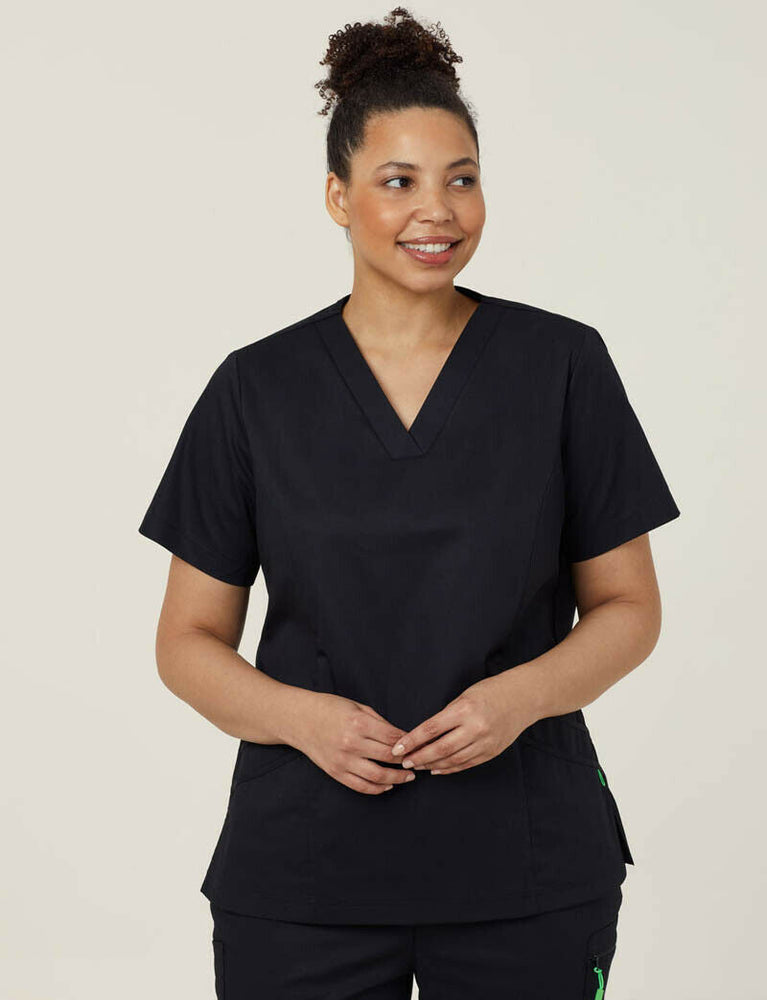 NNT Uniform Womens Next Gen Antibacterial Florence Scrub Top V Neck Nurse CATULM