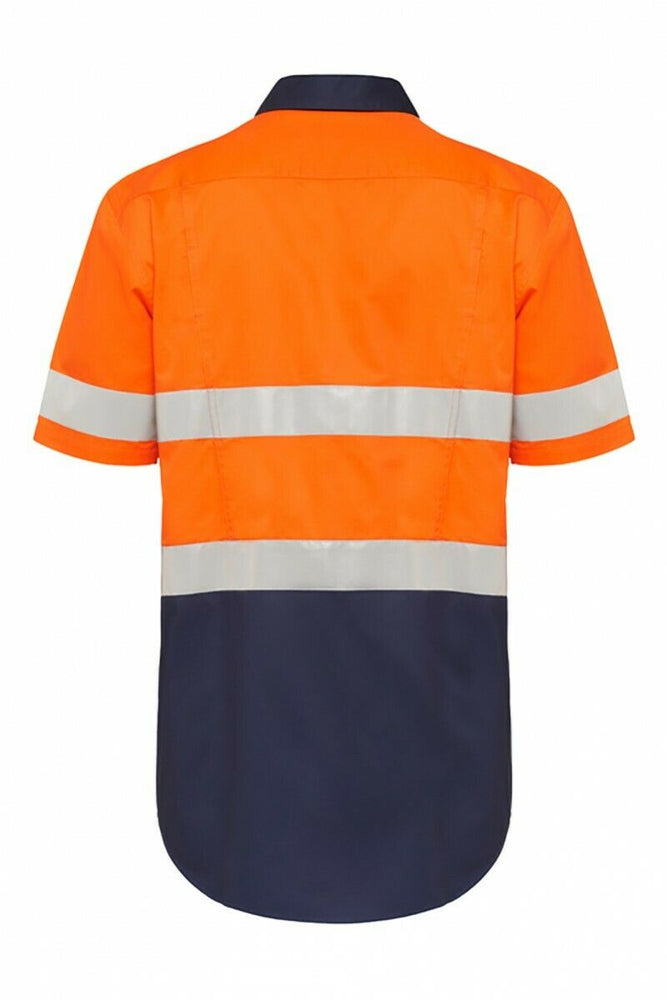 Hard Yakka Short Sleeve Work Shirt Hi-Vis Tape KoolGear Summer Vent Y07735