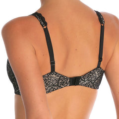 Womens Berlei Barely There Lace Bra Soft Stretch Contour Black Ivory Padded YYTP