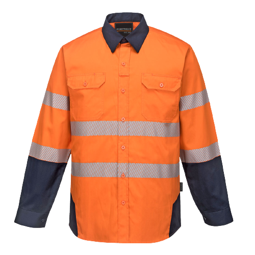 Portwest PW3 Shirt 2 Tone Lightweight Reflective Tape Work Safety PW372