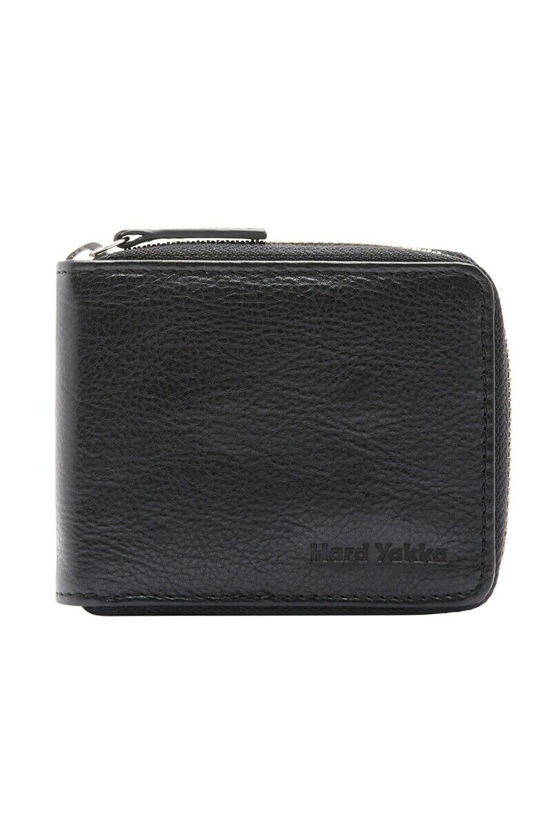 Hard Yakka Leather Zip Wallet RFID Secure Card Slots Inner Slip Pockets Y22378