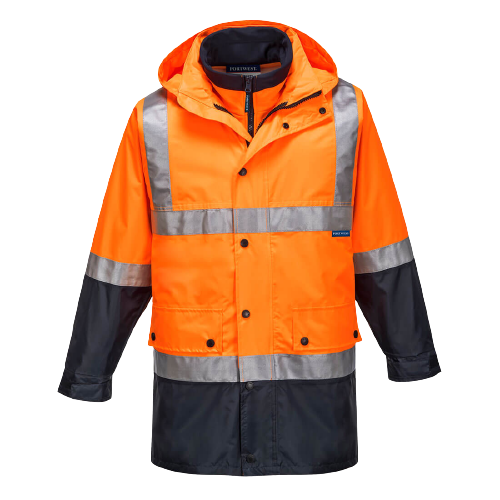 Portwest Eyre Day/Night 4-in-1 Jacket 2 Tone Reflective Work Safety MJ881