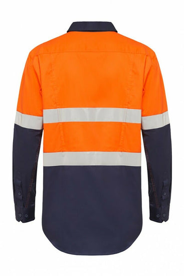 Hard Yakka Koolgear Long Sleeve Work Shirt Hi-Vis Taped Lightweight Y07740