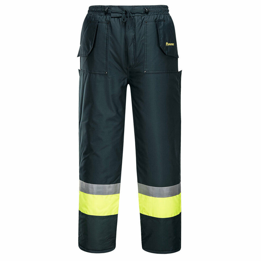 Portwest Mens Huski Freezer Pants Waterproof Reflective Taped Work Safety K8047