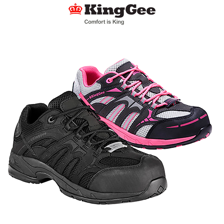 KingGee Womens Comp-Tec G3 Sports Safety Lightweight Work Shoes Comfy K26600