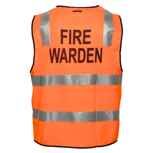 Portwest Fire Warden Zip Vest D/N 2 Tone Reflective Tape Work Safety MZ104