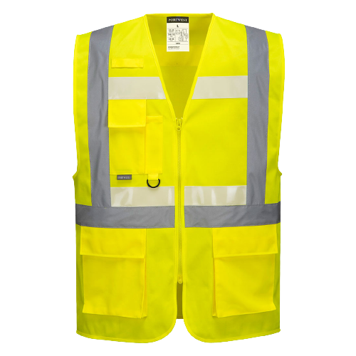 Portwest Glowtex Executive Vest II Hi Vis Reflective Tape Work Safety G456