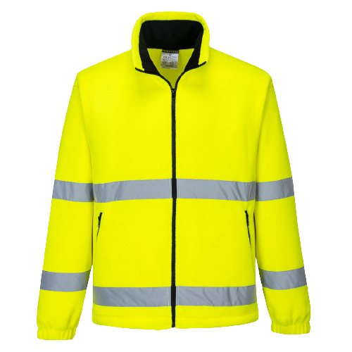 Portwest Hi-Vis Essential Polar Fleece 2 Tone Zip Reflective Work Safety F250