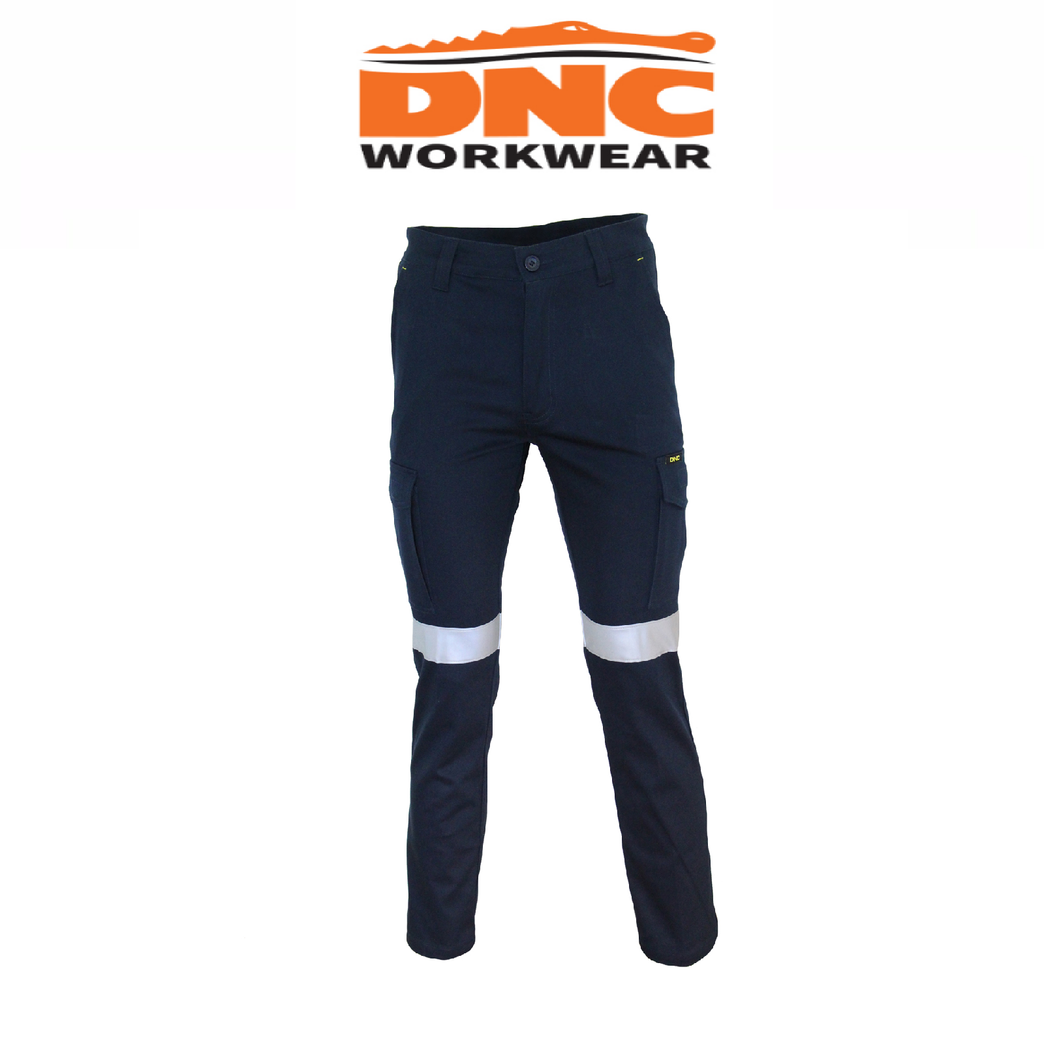 DNC Workwear Mens SlimFlex Taped Cargo Pants Flame Retardant Work 3366