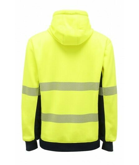 KingGee Mens Hi Vis Reflective Pull Over Hoodie Winter Fleece Work Safety K55054