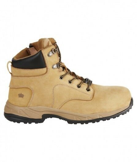 Womens KingGee Tradie Zip Up Safety Toe Nubuck Leather Gel Work Boots K27380