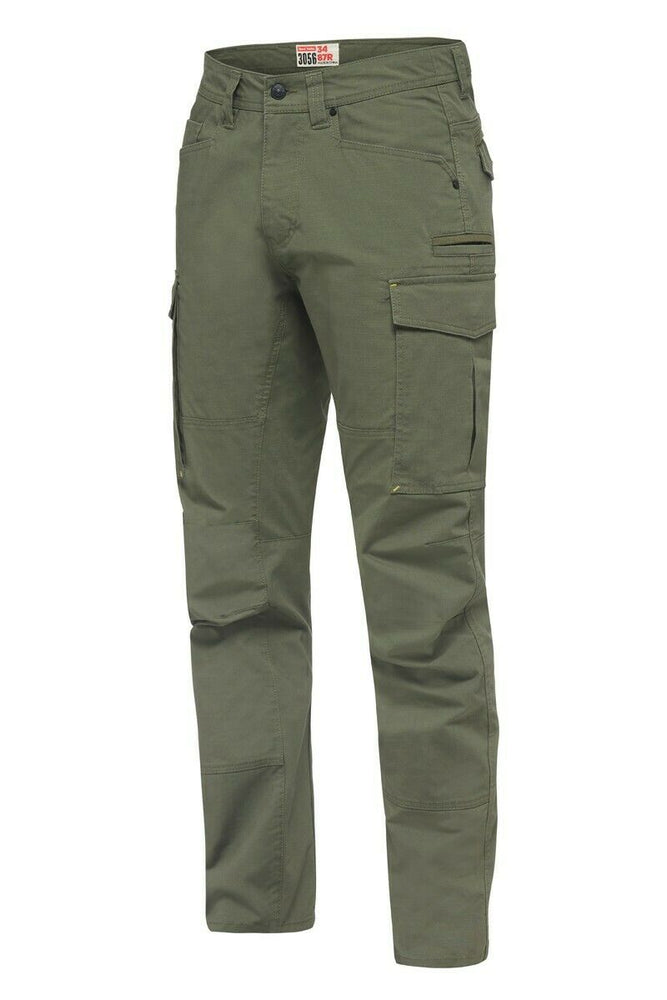 Hard Yakka Work Pants 3056 Ripstop Stretch Cargo Slim Strong Perform Y02255