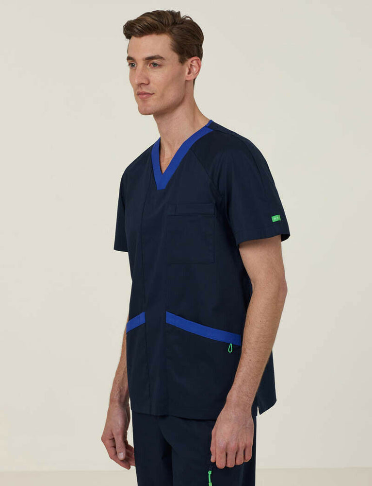 NNT Uniform Men Next Gen Antibacterial Koller Scrub Top Breathable Cotton CATRFU