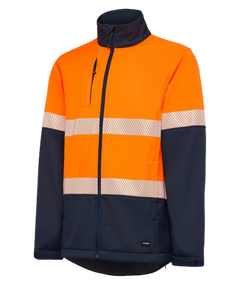 KingGee Mens Hi Vis Softshell Jacket 3 Layer Warm Fleece Comfort Work K05002
