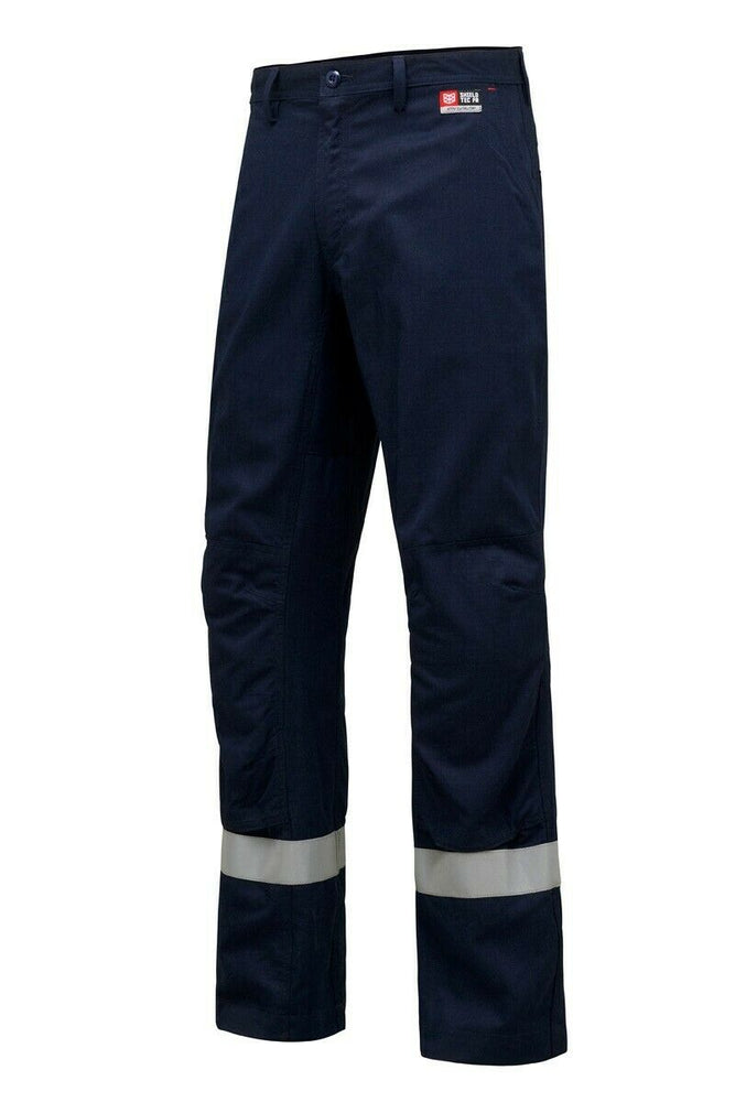 Mens Hard Yakka Workwear Pants Sheildtec Fire Resistant Cargo Tape Safety Y02670