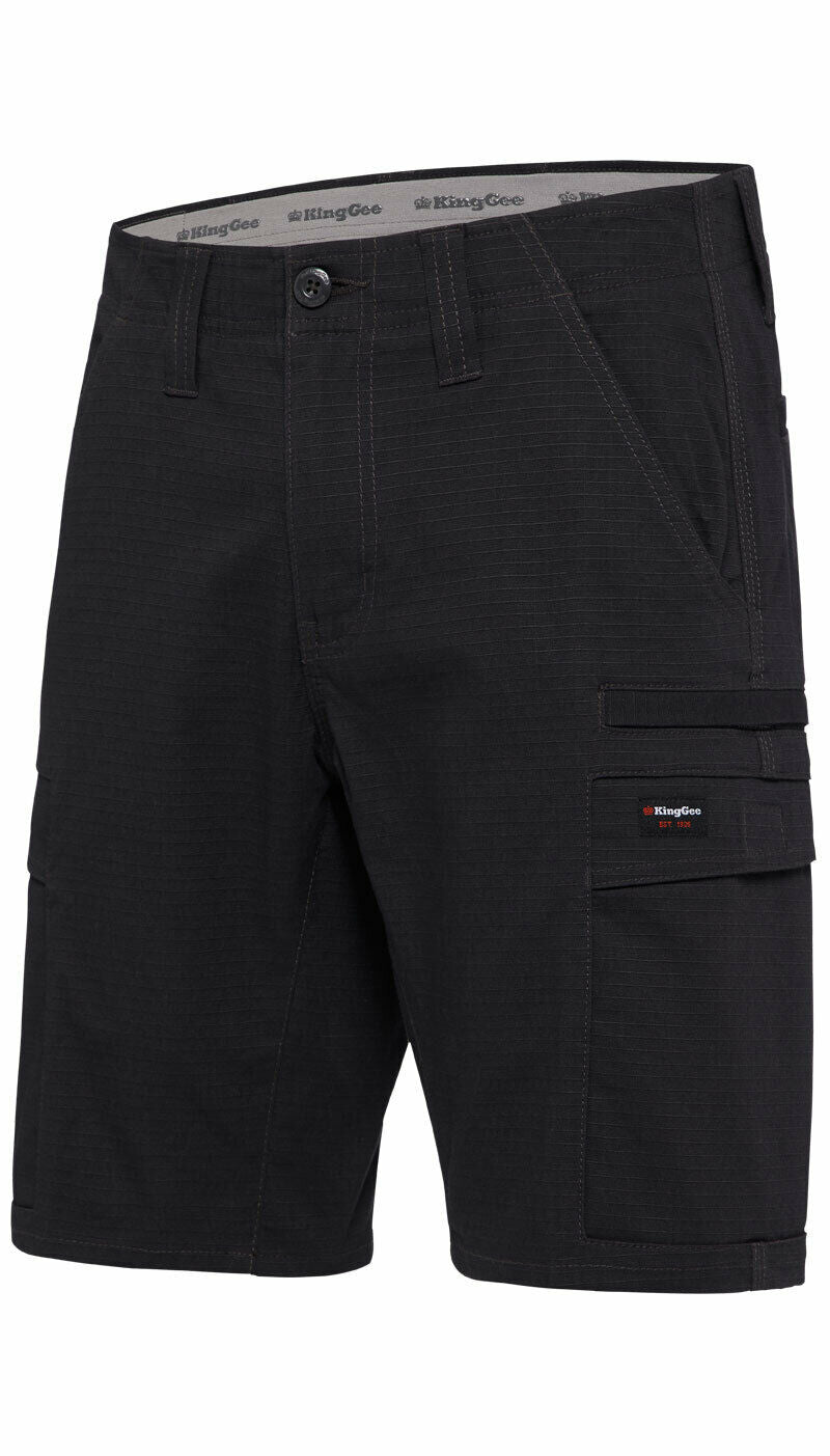 KingGee Mens Workcool Pro Shorts Comfort Stretch Work Cargo Tough Ripstop K17006