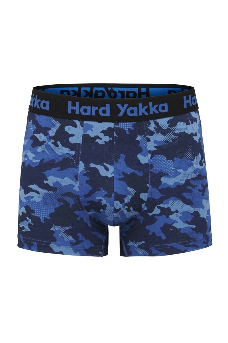 Hard Yakka Mens Cotton Trunk 5 Pack Elastic Waistband Trunks Underwear Y26578