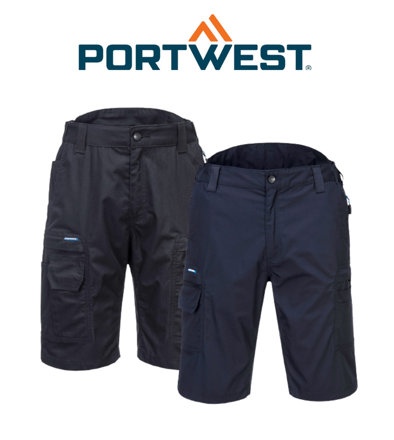 Portwest KX3 Ripstop Shorts 11 Pockets Comfortable Stretch Shorts KX340