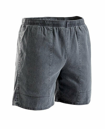 Stubbies Ruggers Mens Pigment Dyed Cotton Elasticised Waist Shorts Work SE420H