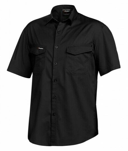 KingGee Mens Tradies Shirt S/S Lightweight Breathable Slim Fit Work K14355