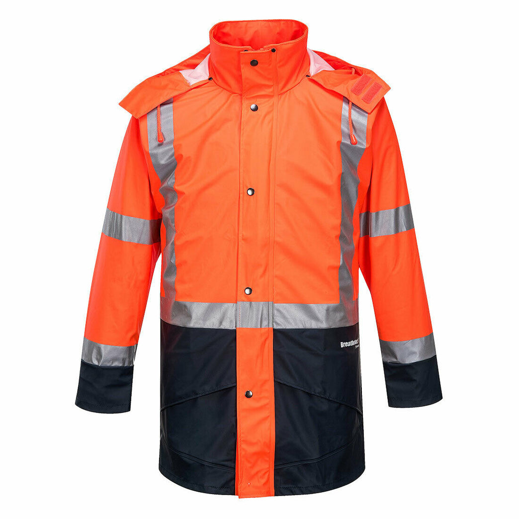 Portwest Mens Huski Farmers Hi-Vis Jacket Waterproof Breathable Taped K8104