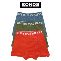 Mens Bonds Everyday Trunks 3 Pack MYBCG Rubber Nylon Fit Boxer Brief 3pk Large