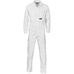 DNC Workwear Mens Cotton Drill Coverall Hi Vis Work Safety Flame Retardant 3101